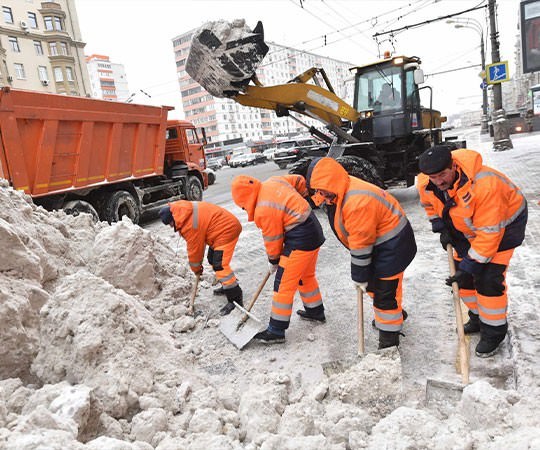 Уборка снега в Орехово-Зуево и  Московской области